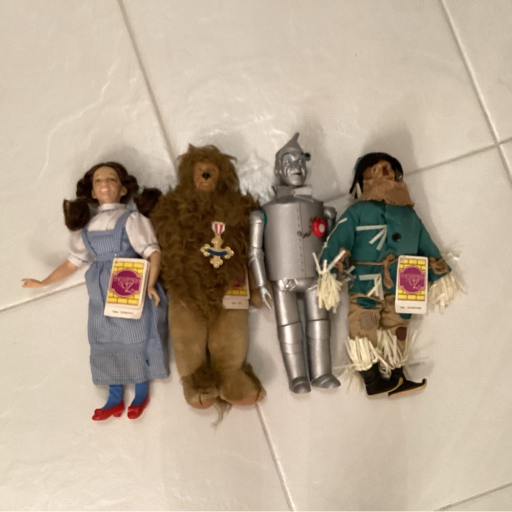 Wizard of Oz Character Doll Set Vintage